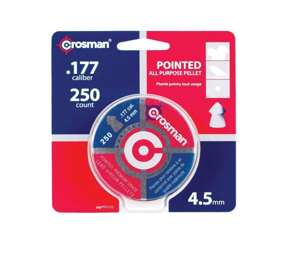 CROSMAN 4.5 CAL 250LIK SIVRI TNK.KUTU HAVALI SACMA - Resim 6