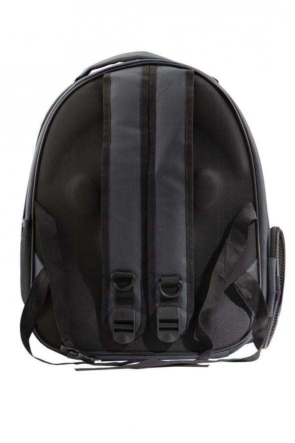 Miapet Corner Şeffaf Astronot Kedi Köpek Taşıma Çantası 42x22x33 Cm Siyah - 3