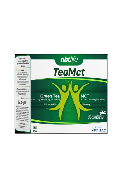 Nbt Life Teamct Orta Zincirli Ve Yeşil Çay Içerikli 30 Saşe ürün görseli 1
