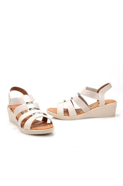 Pisagor Ps-32920 Kadın Dolgu Taban Sandalet - 3