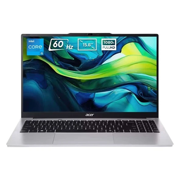 ACER 15.6" ASPIRE LITE AL15-71P-51AR CORE i5 12450H 16GB DDR5 RAM- 512GB M2 NVME- O/B UHD FDOS ürün görseli
