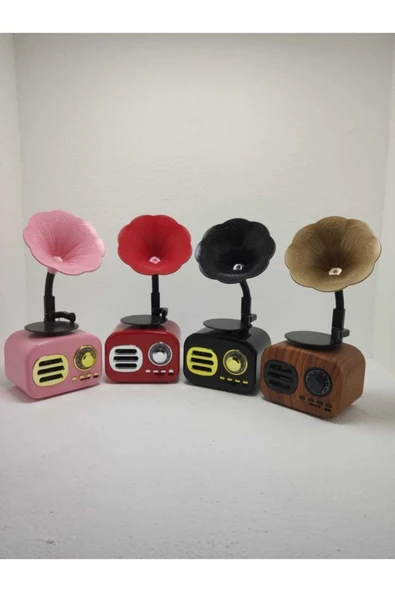 Proton Nostaljik Mini Bluetooth Radyo Gramafon Speaker - 7