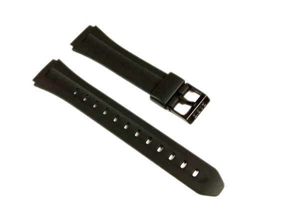 Fado  Casio F201 Uyumlu Siyah Silikon Kordon - 1