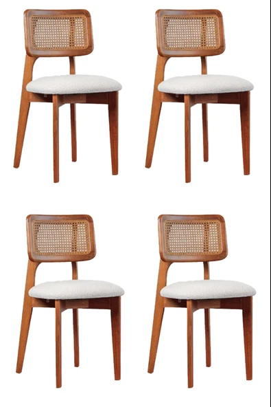 Kuzey Sandalye Ahşap Gürgen 4 Lü Set Cafe,Restaurant,Mutfak,Salon,Yemek Odası Sandalyesi - 10