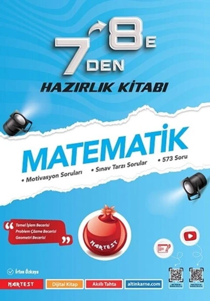 7 den 8 e Matematik Hazırlık Kitabı Nartest Yayınları ürün görseli