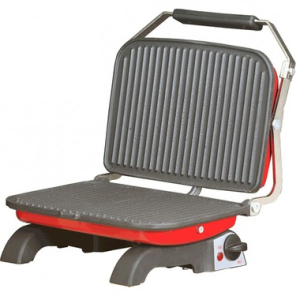 Tuğra Döküm Ev Tipi Tost Makinesi-Kırmızı - 3