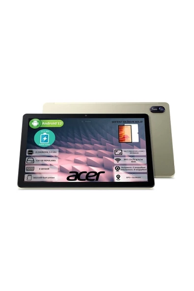 ACER Iconia M10 4gb Ram 128gb Ssd 10.1''wuxga(1920X1200)ıps Yeni Nesil Android Tablet Nt.lfuey.001 - 3