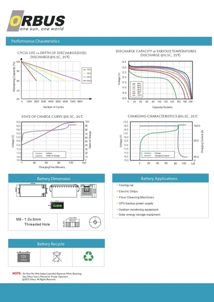 Orbus 12.8 V Volt 200 Ah Amper 2560 Wh Lityum Batarya Lifepo4 Lityum Aku - 3