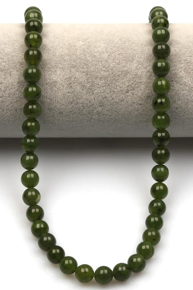 Kanada Yeşim Doğal Taş Dizi 8 mm Küre Kesim - Resim 2