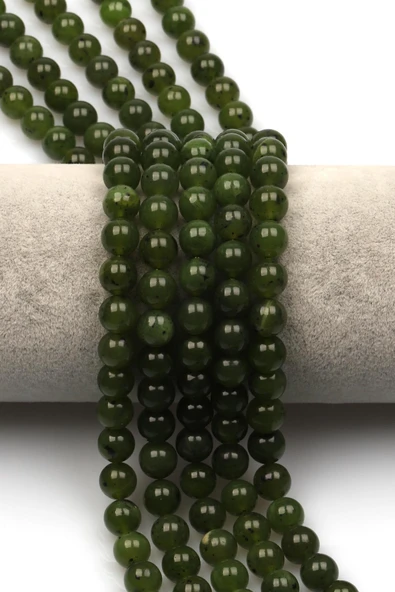 Kanada Yeşim Doğal Taş Dizi 8 mm Küre Kesim ürün görseli
