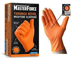 MASTER FORCE TURUNCU NİTRİL ELDİVEN XL MAKSİ BOY ürün görseli 1