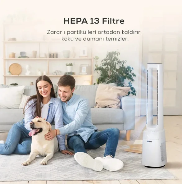 Ufo ATH-20 Kanatsız Fan Ve Hava Temizleyici Beyaz - 7