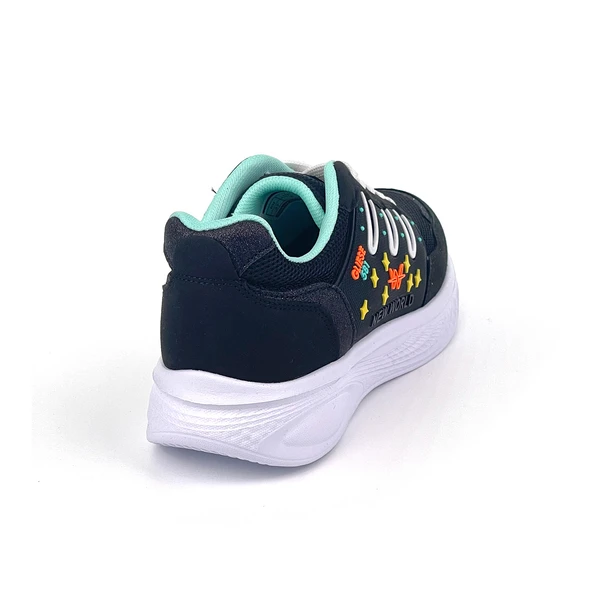 Kadın Su Yeşili Fileli Günlük Rahat Sneaker Spor Ayakkabı - Resim 5