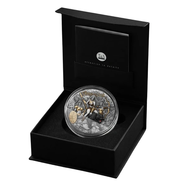 AgaKulche Amazonlar Altın Kaplama Gümüş Sikke Coin - 5