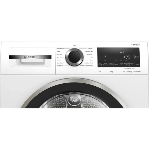 Bosch WQG244C1TR Serie 6 Isı Pompalı Kurutma Makinesi 9 kg