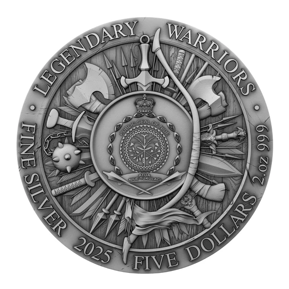 AgaKulche Hannibal Altın Kaplama Gümüş Sikke Coin - Resim 2