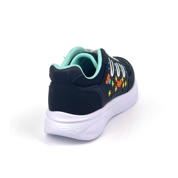 Kadın Su Yeşili Fileli Günlük Rahat Sneaker Spor Ayakkabı - Resim 10