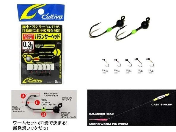 Cultiva 11753 Balancer Head LRF Jighead - 2