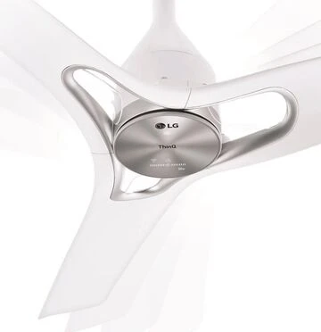 LG Wi-Fi Dual Wing Uzaktan Kumandalı Sessiz Tavan Vantilatörü Beyaz - Resim 2
