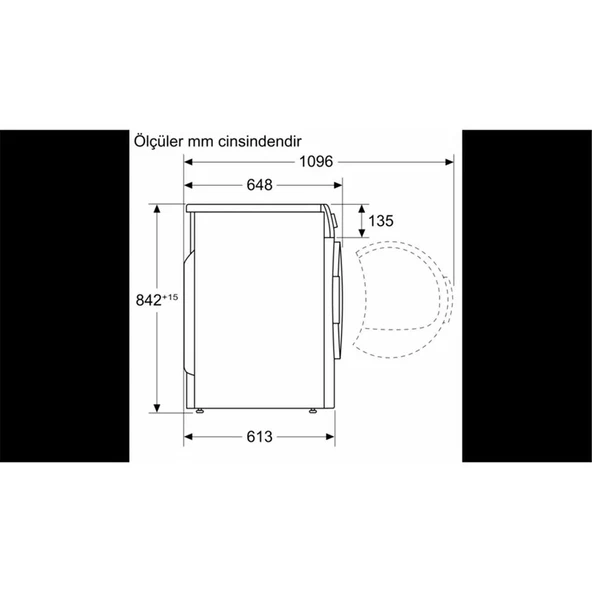 Bosch WQG241A0TR A++ 9 kg Çamaşır Kurutma Makinesi - 2