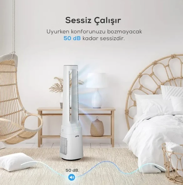 Ufo ATH-20 Kanatsız Fan Ve Hava Temizleyici Beyaz - 6
