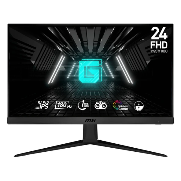 MSI G2412F 23.8" 180Hz 1Ms HDMI+DP FullHD Adaptive-Sync IPS Vesa Monitör ürün görseli 1