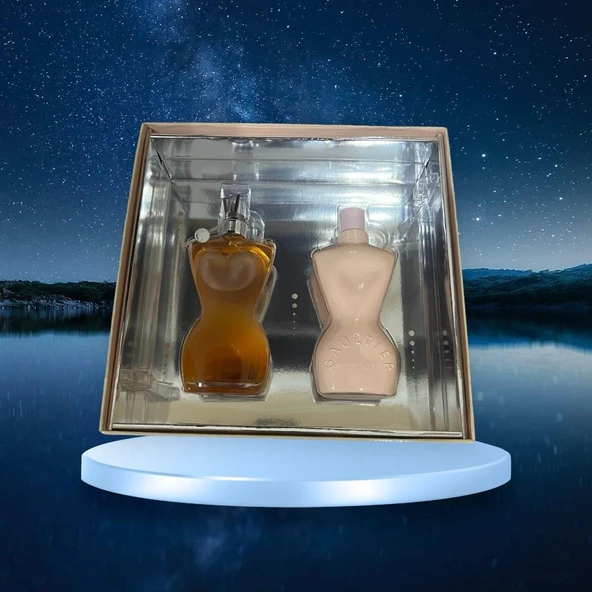 Jean Paul Gaultier 100 ml edt parfüm+100 ml vücut losyonu kadın kofre - 4