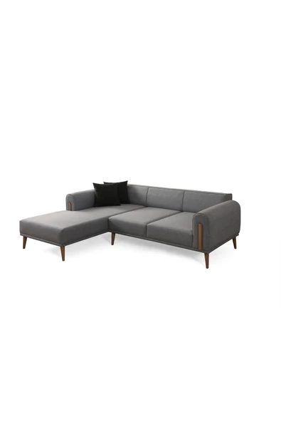 Ak sofa Leon Köşe Takımı Sol Köşe Gri - 3