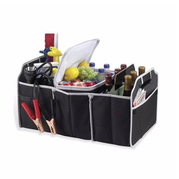 Glanz Bagaj Organizer Çanta Bagaj Düzenleyici Katlanabilir Özellikli Cepli Araba Çantası - 2