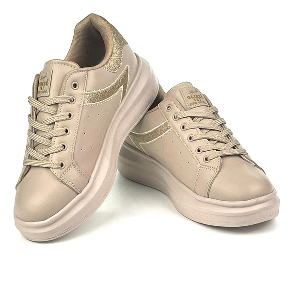 Kadın Simli Rahat Günlük Sneaker Spor Ayakkabı - 4