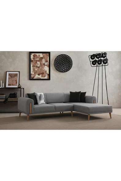 Ak sofa Leon Köşe Koltuk Sağ Köşe Gri - 2