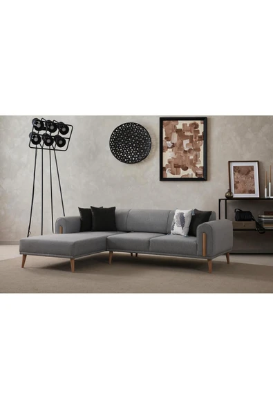 Ak sofa Leon Köşe Takımı Sol Köşe Gri