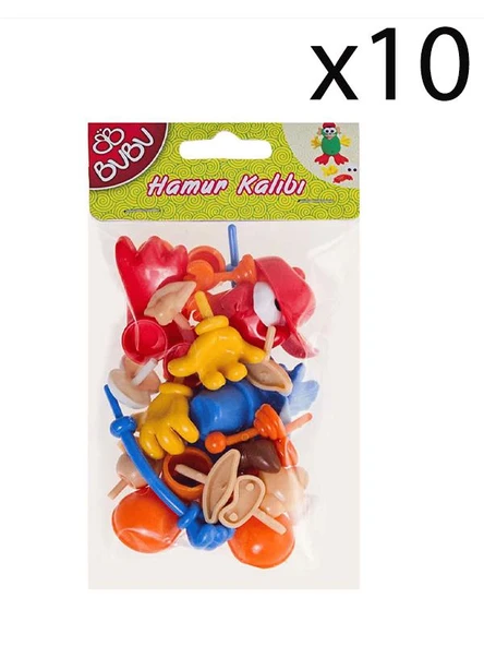 Bubu Oyun Hamuru Aksesuarı Vücut Parçaları 26 Parça 10 Paket ürün görseli