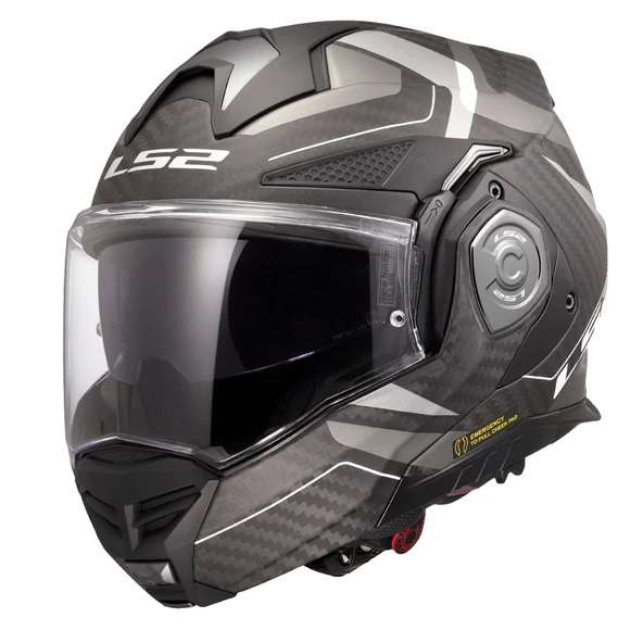 LS2 ADVANT X KARBON HORIZON MAT GÜMÜŞ-GRİ KASK ürün görseli