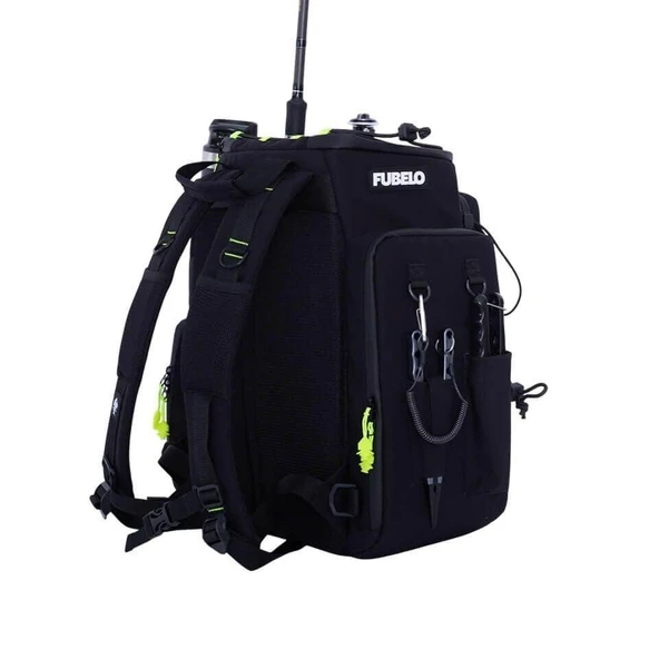 Fubelo Chap Balıkçı Sırt Çantası Siyah - 7