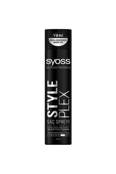 Syoss Style Plex Saç Spreyi Saç Şekillendirici 400 ml x 3 Adet - 3