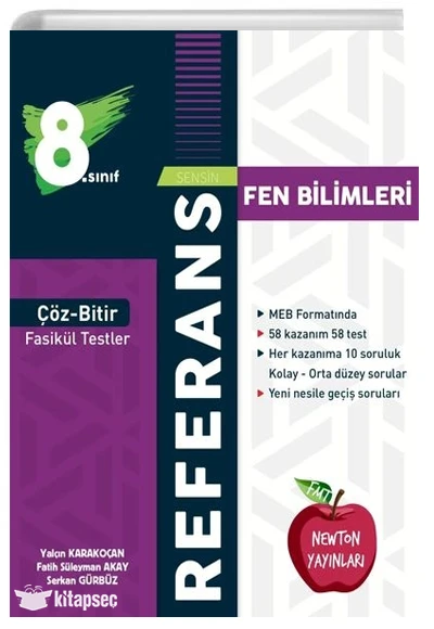 Newton Yayınları 8. Sınıf Çöz Bitir Referans Fen Bilimleri Fasikül Testler