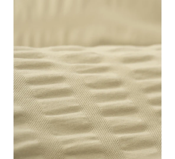 Cotton Box Crepe Penye çift Kişilik Nevresim Takımı Bej - 5