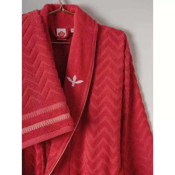 Cotton box Masculıne Carlos Aile Bornoz Seti Abel Kırmızı - lacivert - 2