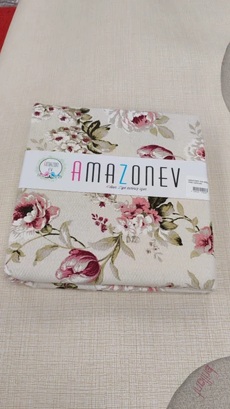 Amazon Ev Pamuk Dokuma Tek Kişilik Pike 160*240 Cm Kırmızı gül