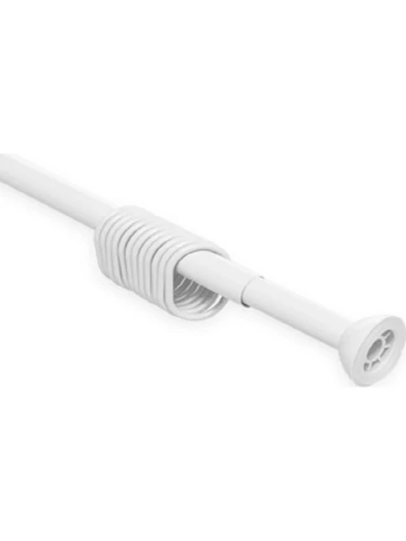 Banıo Home Banyo Perde Borusu 123cm-210cm Beyaz - Resim 3