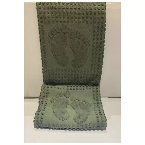 Özdilek Winter Havlu Ayak İzli Paspas (50x70) -C Yeşil