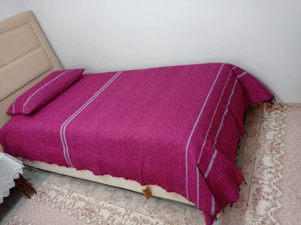 Romanza El Dokuma Tek Kişilik Yatak Örtüsü 160*260 Fuşya