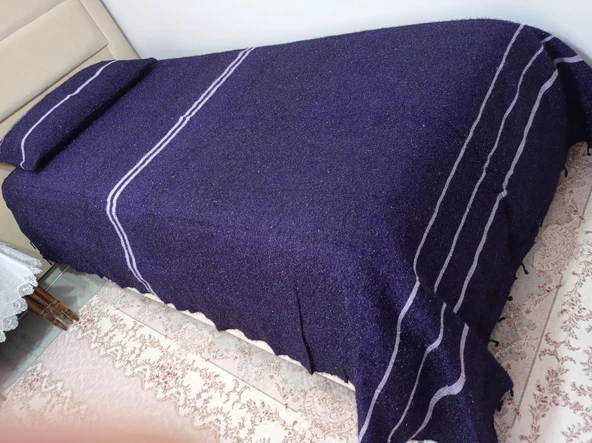 Romanza El Dokuma Tek Kişilik Yatak Örtüsü 160*260 Mor