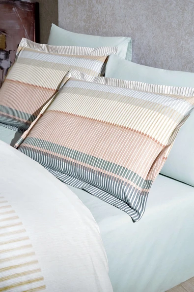 Özdilek Ranforce Tek Kişilik Nevresim Takımı-Ladder Turuncu - 2