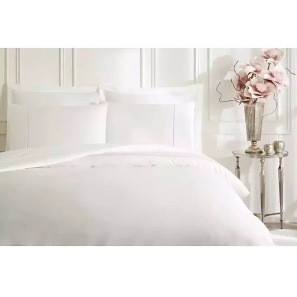 Özdilek Ranforce Çift Kişilik Nevresim Takımı Tencel Lucent Beyaz