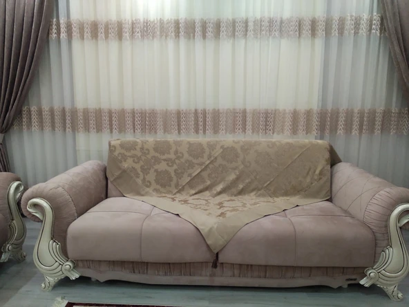 Mandaş  Milanyum Koltuk Şalı  170*170 Kahve - 3