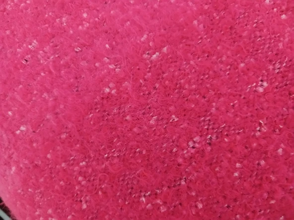 Tavşan Tüyü Peluş El Dokuma Yumuşak Dokulu Çift Kişilik Yat ak Örtüsü (280x260)-pembe - 2