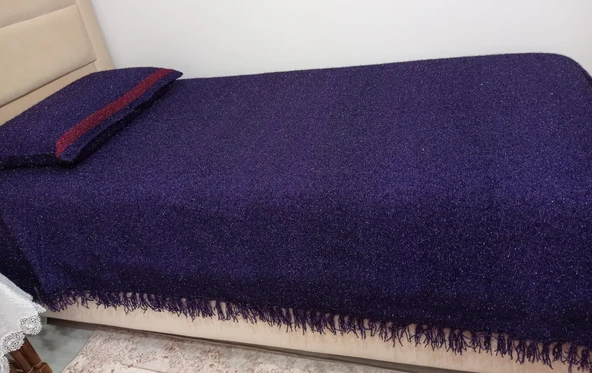 Romanza El Dokuma Tek Kişilik Yatak Örtüsü 160*260 Mor 2