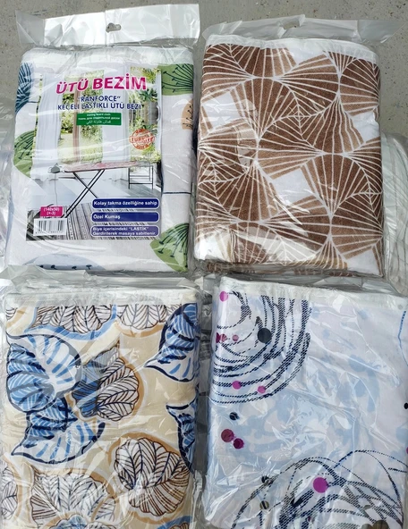 Ütübezim Lastikli Isıya Dayanıklı Keçe Lamineli Ütü Masası Kılıfı, Ütü Bezi (140x50) - 2